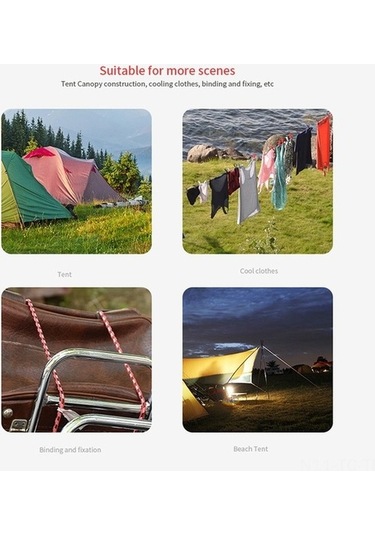 Bloomnest Seti Seçeneği Renk Parlayan Mavi Kalınlık, İpi Gece Çadır 8'li 6 4mm - İl Mavi Mavi