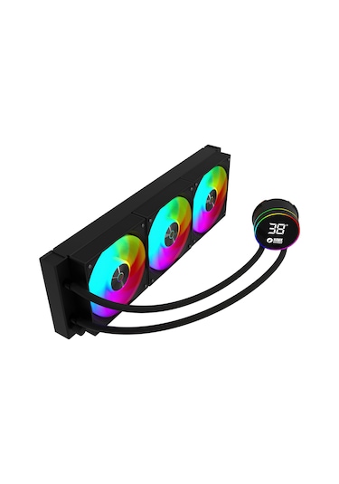 Hawk Gaming Hl360 Frostbite 360mm Led Argb Am5 Ve Lga1700 Uyumlu Siyah Sıvı Soğutucu