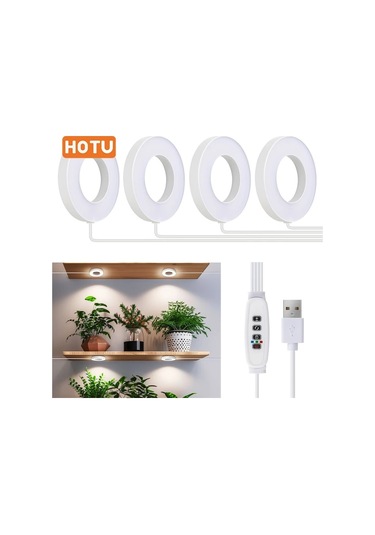 Willowhaven Hotu 4 Head Led Dekoratif Işık Usb Bağlantılı Zamanlayıcı Kırmızı Mavi Beyaz Işık Ayarı Füme