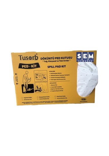 PED-KİT YAĞ VE KİMYASAL DÖKÜNTÜ TEMİZLEME PED 20'li  ( renk: bey