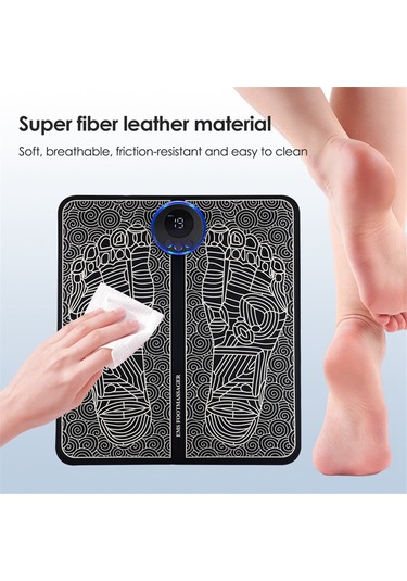 Anjiexun Elektrikli Ayak Masaj Aleti, Ayak Sağlığı Masaj Aleti, Ems Ayak Masaj Aleti Siyah