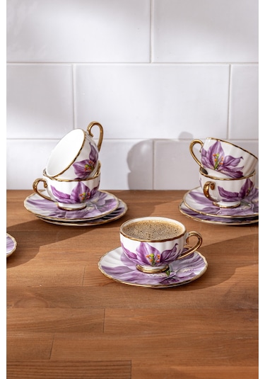 Emsan Arya 6 Kişilik Kahve Fincan Takımı 80 Ml