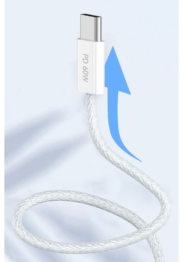 Earldom EC-190CC 2 M 60 W Apple iPhone 15 Serisi ile Uyumlu Type-C to Type-C PD Hızlı Şarj Kablosu