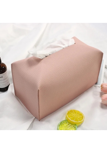 Mavi-basit Doku Kutusu Kutu Konteyner Deri Retro Tuvalet Pompalama Kutusu Araba Havlu Peçete Kağıtları Çanta Tutucu Kutusu Kasa Kılıfı Masa Dekor