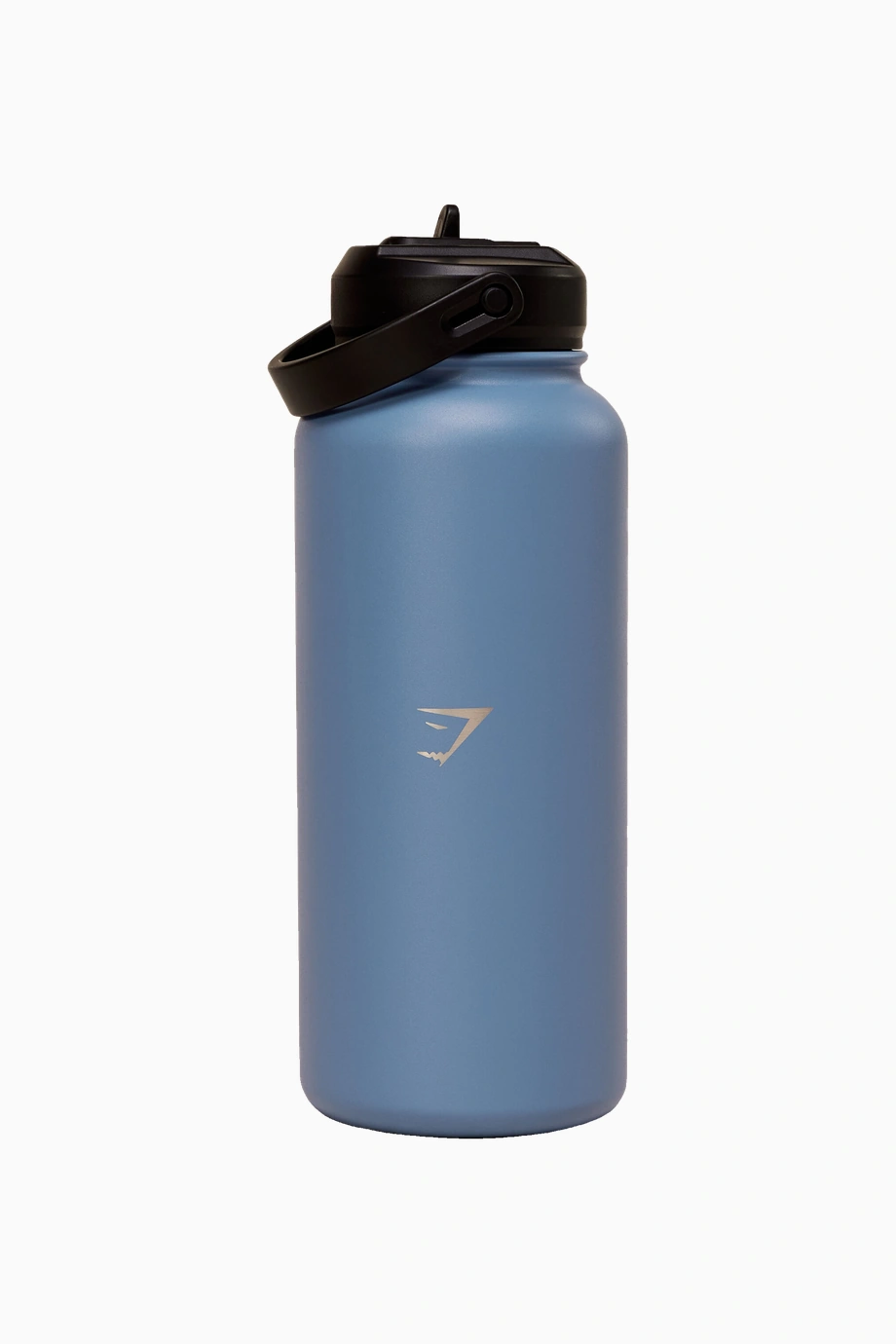 Gymshark 1 Litre Metal Yalıtımlı Pipetli Termal Şişe Mavi