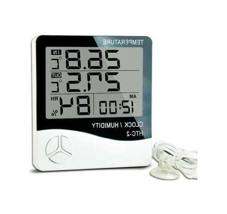 Fortunelane Dijital Sera Ve Ev Sıcaklık/nem Ölçer - Geniş Ekranlı