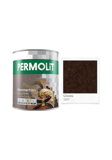 Permolit Hammerton Dekoratif Metal Boyası Çikolata 2.2 Lt.