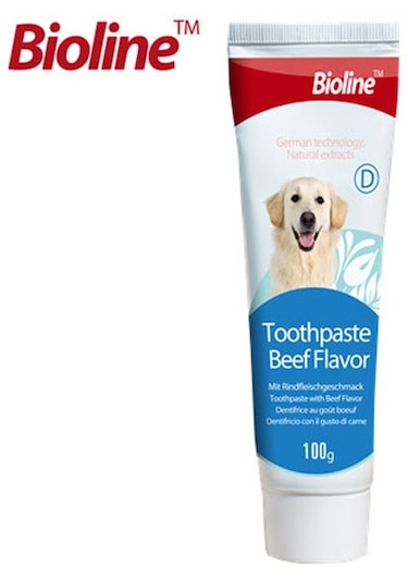 Bioline Köpekler İçin Biftek Aromalı Diş Macunu Csmtex - 97 100 Gr