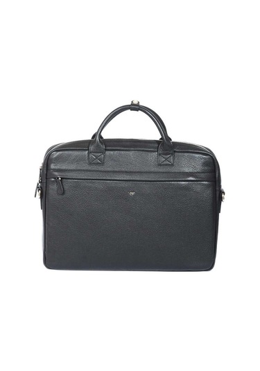 Siyah Deri Unisex Laptop Çantası - S1lc00002897-a41