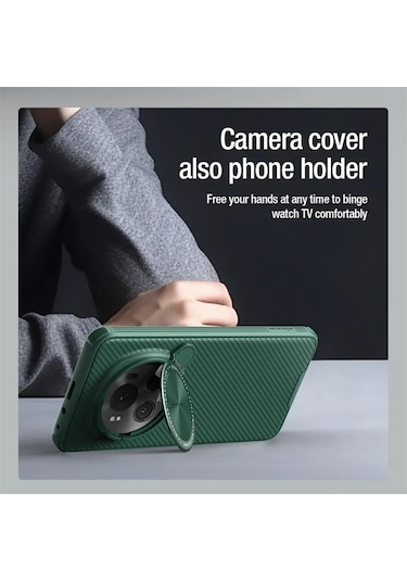 Mufunye Honor Magic 6 Pro İçin Nillkin Camshield Pro Manyetik Kılıf: Kamera Koruyucu, Magsafe Uyumlu, Dikey/yatay Ayaklı, Parmak İzi Redüktörü Siyah