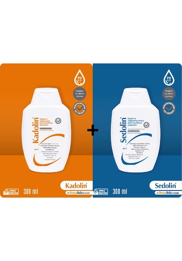 Sedolin + Kadolin Kepek ve Yağlanmaya Karşı Şampuan 300 ML + 300 ML