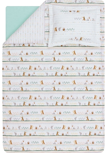 Yataş Mini Nutta Bebek Ranforce %100 Pamuk Nevresim Takımı - Adaçayı