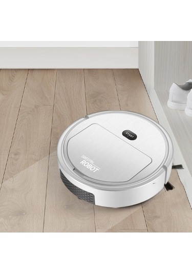 Dancemonkey Ev Otomatik Akıllı Şarjlı Süpürme Robotu 3'ü 1 Arada Siyah, Silme Ve Yıkama İle Siyah