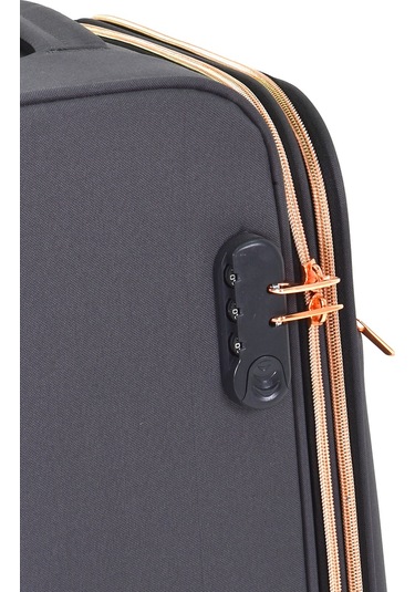 Fossil Ultra Light Kumaş Kabin Boy Valiz Gri Fsl027