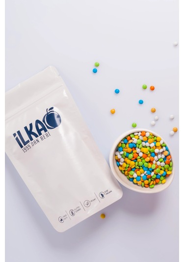 Renkli Draje Mini Çikolata 250 Gr Şeker Kaplı Çikolata İlka Gıda