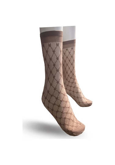 Kadın Norma Dizaltı Çorap Ten