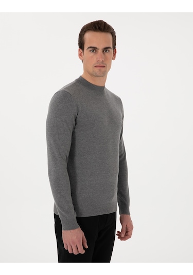 Pierre Cardin Erkek Gri Melanj Kazak /triko 50296564-vr086 Gri Melanj