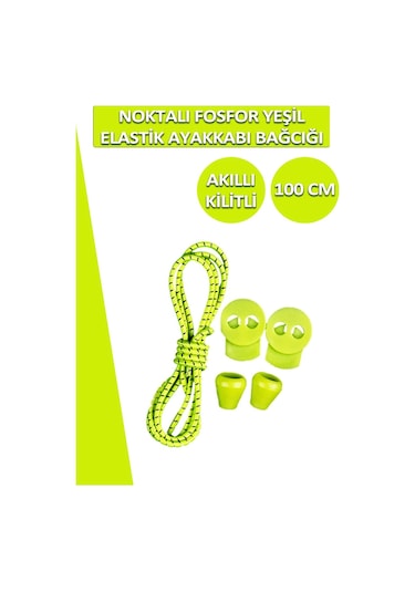 Lucky Akıllı Kilitli Elastik Noktalı Ayakkabı Bağcık 100 Cm 001