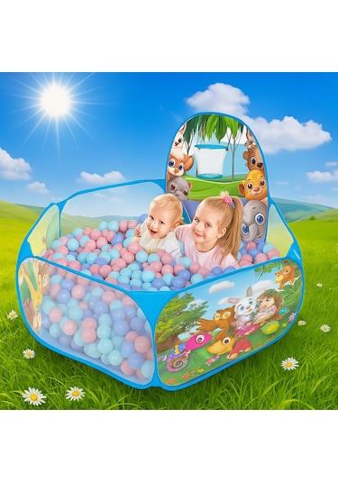 Katlanabilir Top Havuzu 100 Adet Havuz Top Potalı Oyun Parkı Kolay Kurulum ,taşınabilir Tasarım