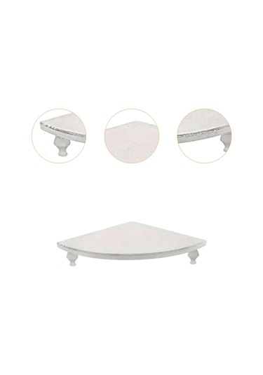 Suntek Tezgah Üstü Mutfak Parfümü Için Ahşap Köşe Raf Beyaz