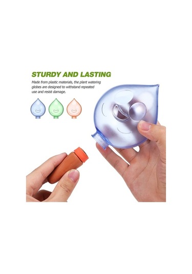 Pazly Eğlenceli Tasarım: Bitkileriniz İçin Otomatik Sulama Topu - Gülümseyen Yüzler Ve Su Damlaları