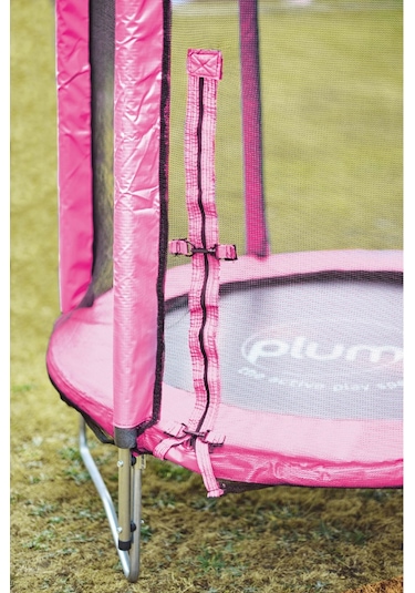 Plum File Korumalı Trambolin - 4 Ft - Pembe Çok Renkli