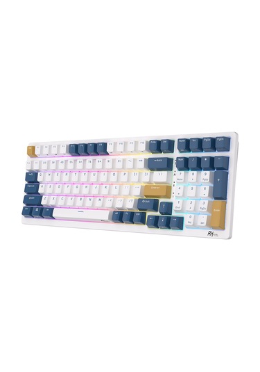 Royal Kludge Rk98 Beyaz-mavi Rgb Kablosuz Us Gaming Klavye
