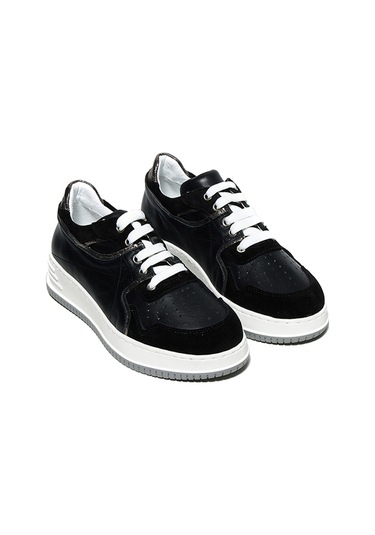 Bestello Bağcıklı Termoplastik Sneaker 101-232119-15 Kadın Ayakkabı Siyah