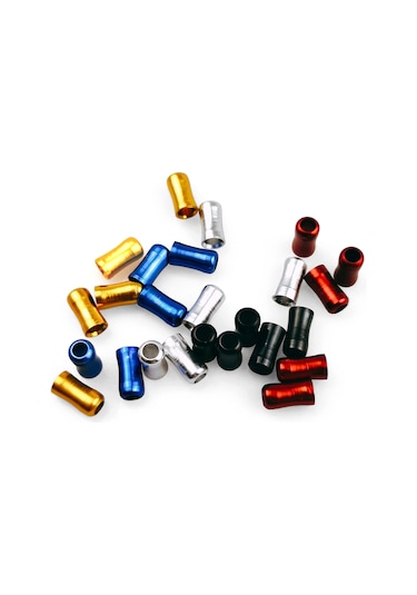 Yaleker Bisiklet Vites Ve Fren Kablosu Seti - Alüminyum Ve Plastik - 1 Metre Boru - 3 Metre İç Boru - Kırmızı