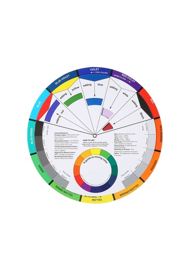 Lemestar Tattoo Renk Tekerleği Seti 2 Adet - Renkleri Organizasyon, Karıştırma Ve Tanıma İçin - Büyük 23.3cm + Küçük 14cm - Tatuaj Sanatçıları İçin Diğer