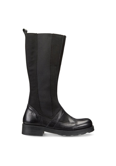 Çizme Kadın Oxw002600 Oxs Frank 0026 Boot D Nylon/leather Black Siyah