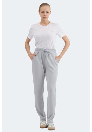 Slazenger Kloras I Kadın Cepli Gri Eşofman Altı Gri