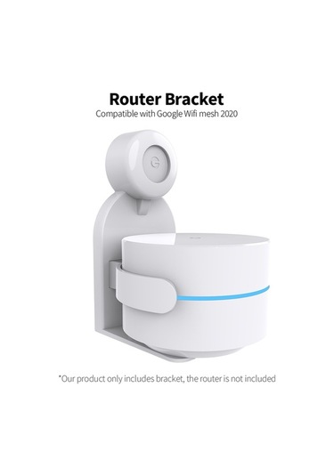 Pazly Duvara Montajlı Bilgisayar Standı Yönlendirici Braketi, Kolay Kurulum, Google Wifi Mesh 2020 İçin, Abs Malzeme, Siyah/beyaz