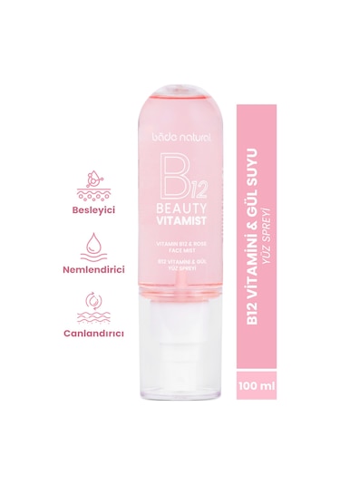 Bade Natural Vitamist B12 Vitamini & Gül Yüz Spreyi 100 ML