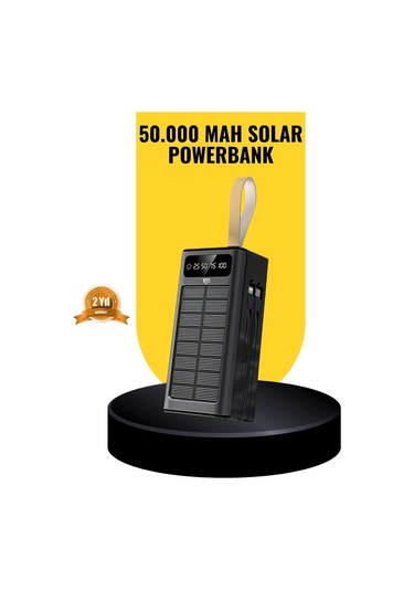 Buğz Taşınabilir Güneş Panelli Powerbank Çoklu Cihaz Şarj Destekli