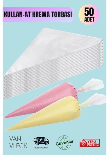 50 Li Kullan At Krema Sıkma Torbası