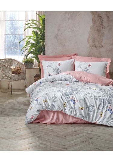 Cottonbox Cathi Somon Çift Kişilik Uyku Seti Beyaz