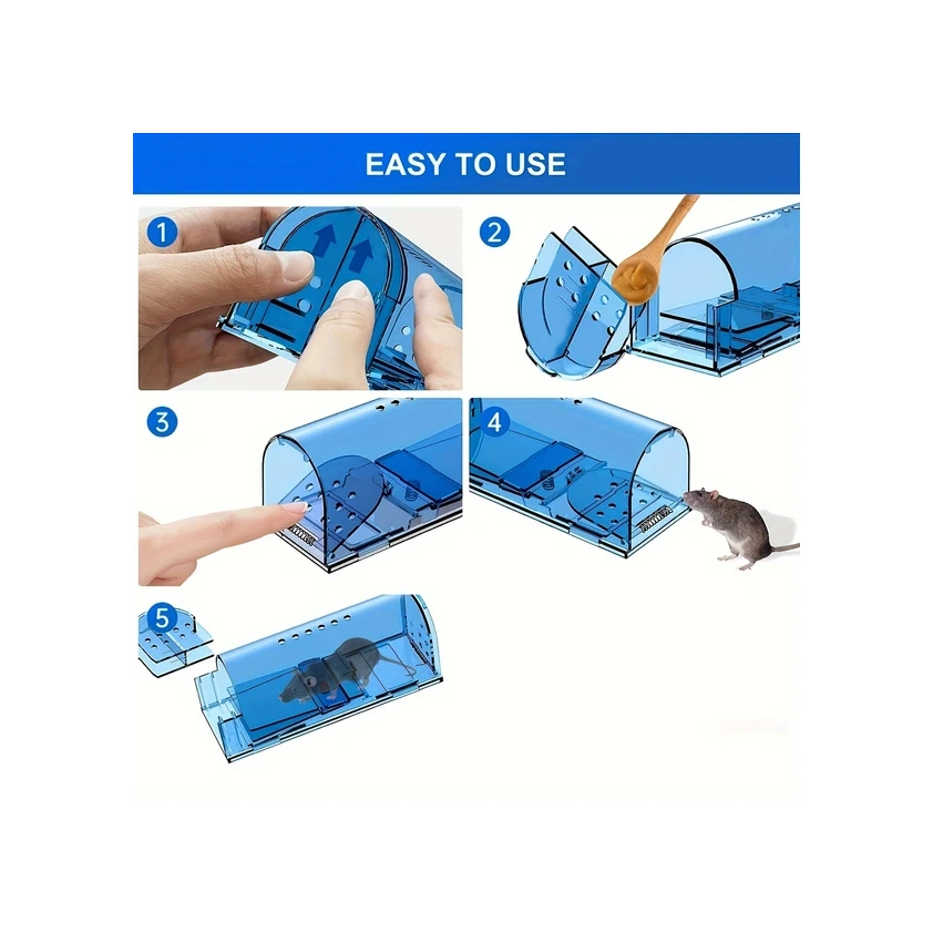 Sunshine011 1 Adet Kahverengi Fare Kapanı, İnsancıl Fare Tuzağı, Aileler Ve Evcil Hayvanlar İçin Güvenli