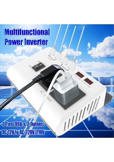 Dancemonkey 300w Araba Inverteri, Dc 12v'den Ac 220v Dönüştürücü, Otomobil Güç Sistemi