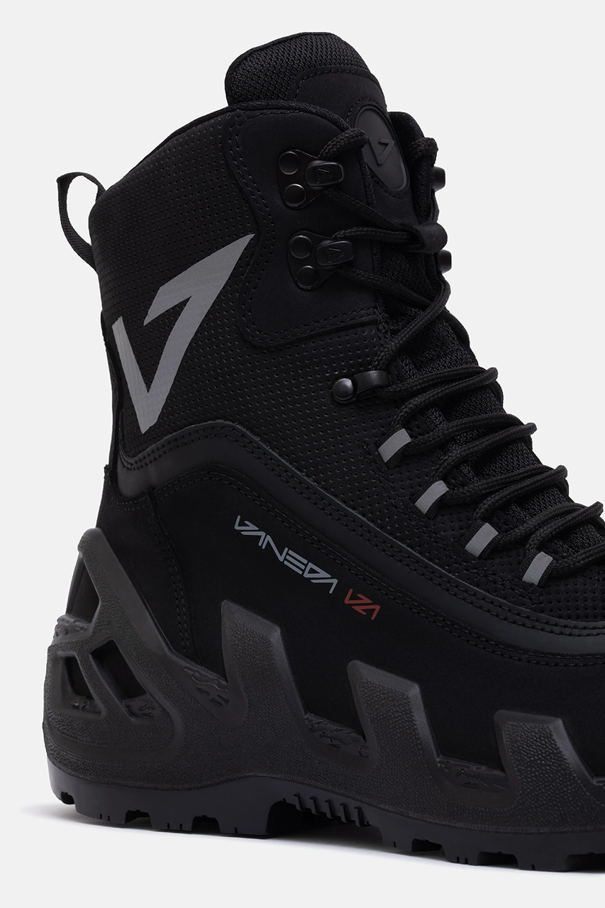 998 V-clutch Pro Next Nubuk Kadın Bot Siyah Siyah