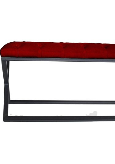 Varcera Bordo Chester Model Kapitoneli Puf&bench&koltuk&oturma Bankı&teddy Puff&yatak Odası Takımı Önü&ucu