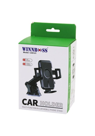 Araç - Oto Telefon Tutucu 360 Kademeli-uzayan-kısalan Kol Vantuzlu- Oynar Baş- Genişlik Ayarı