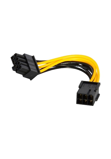 6 Pin To 8 Pin Ekran Kartı Mining Kart Bakır Power Güç Kablosu