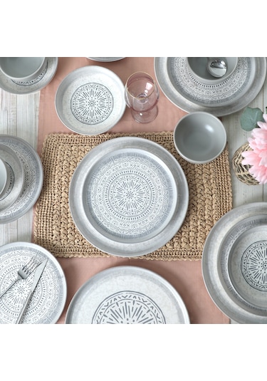Keramika Stone Nordic Yemek Takımı 24 Parça 6 Kişilik 21426-27