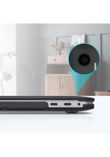 MacBook Air 13.3" Koruyucu Laptop Kılıfı Siyah