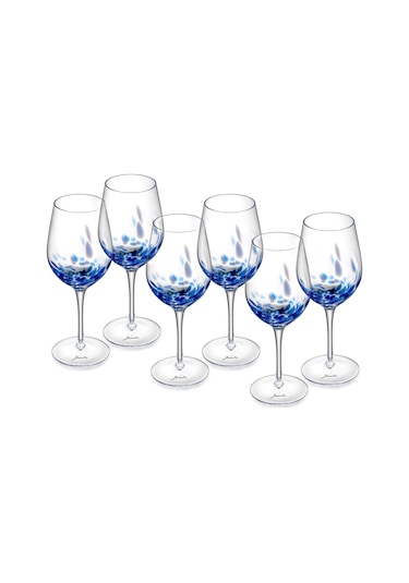 Jumbo Misterio 6'lı Kadeh Takımı 350 Ml Mavi