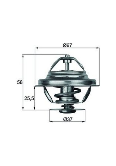 Mahle Tx20.80d Termostat 80 C Mercedes Om616 W123 W460 A6162000415