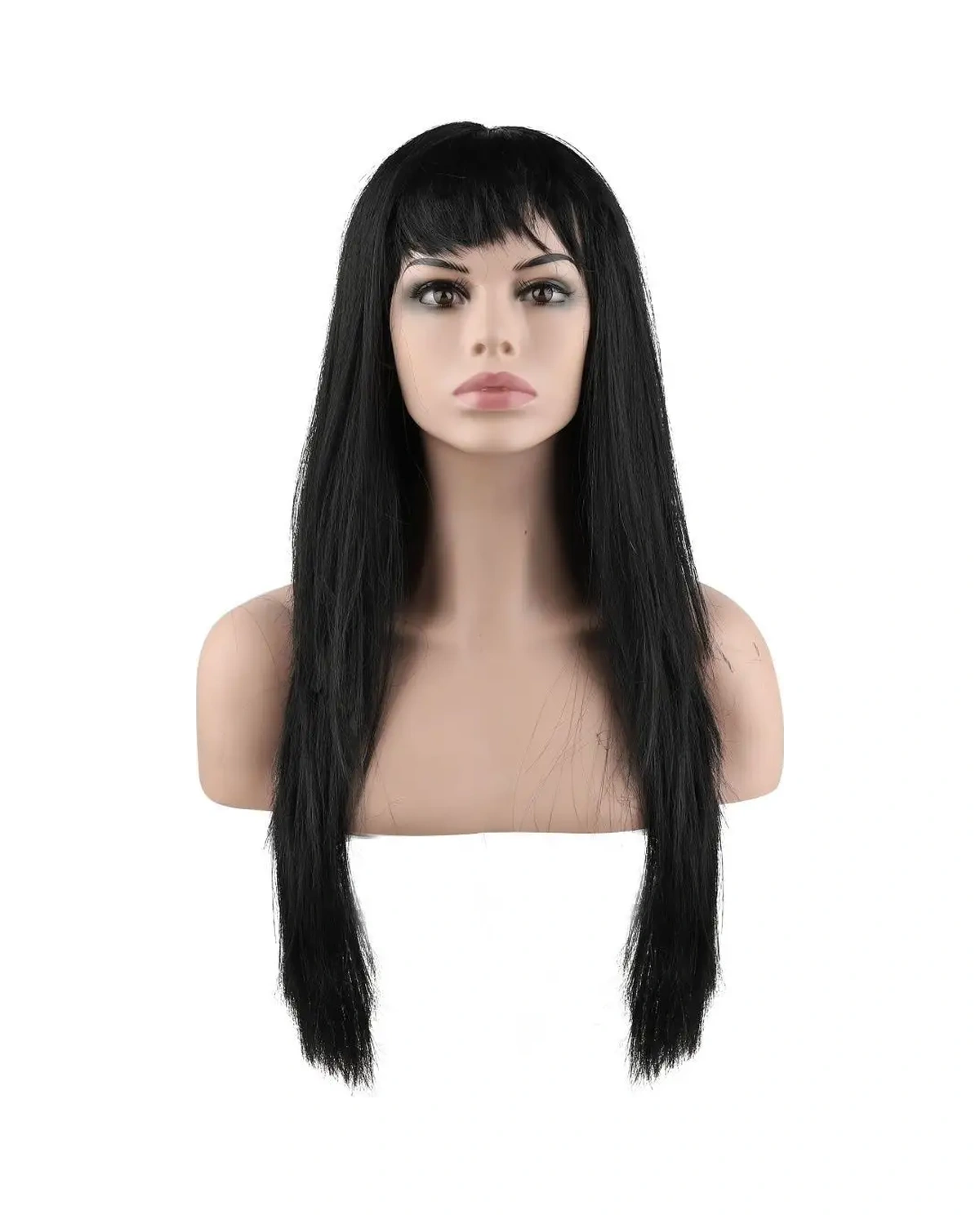 Riota Karnaval Peruğu Uzun Düz Saç, Siyah, 1 Adet 152973211 Siyah