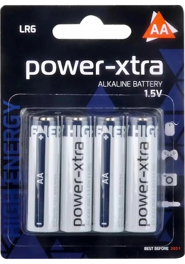 Power-xtra Aa - Lr06 Alkalin Kalem Pil 4'lü Blister