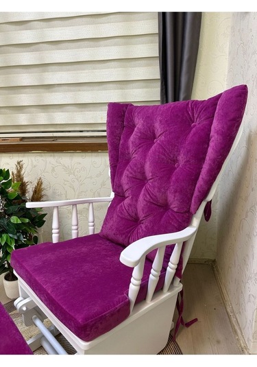 Asedia Mama Puflu Lake Fuşya Puflu Sallanan Emzirme Sandalyesi